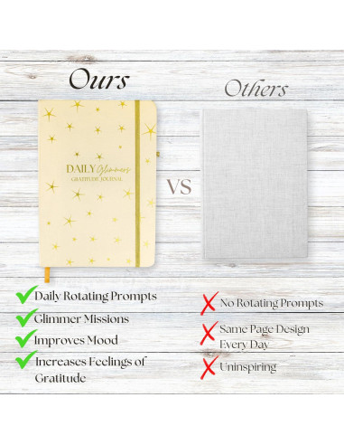 Diario de Gratitud Just Joyful Boutique A5 Oro Sin Fecha