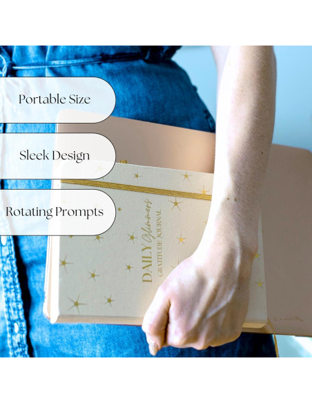 Diario de Gratitud Just Joyful Boutique A5 Oro Sin Fecha