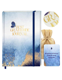 Diario de Gratitud Genérico con Tarjetas de Afirmación 200 Páginas