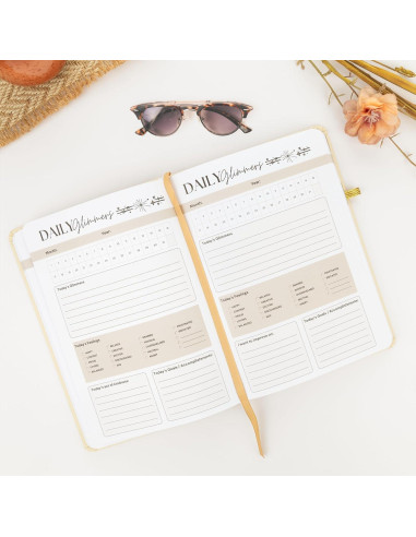 Diario de Gratitud Just Joyful Boutique A5 Oro Sin Fecha