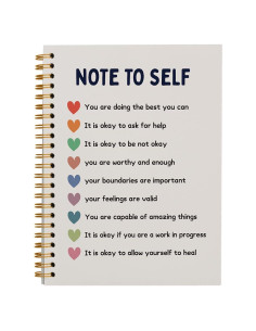 Cuaderno Espiral PLKMN 5.5x8.3" Rayado Salud Mental