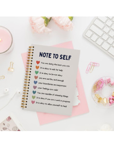 Cuaderno Espiral PLKMN 5.5x8.3" Rayado Salud Mental 2