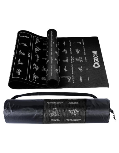 Tapete de Yoga Instructivo CIGOCIVI Antideslizante 173x61cm