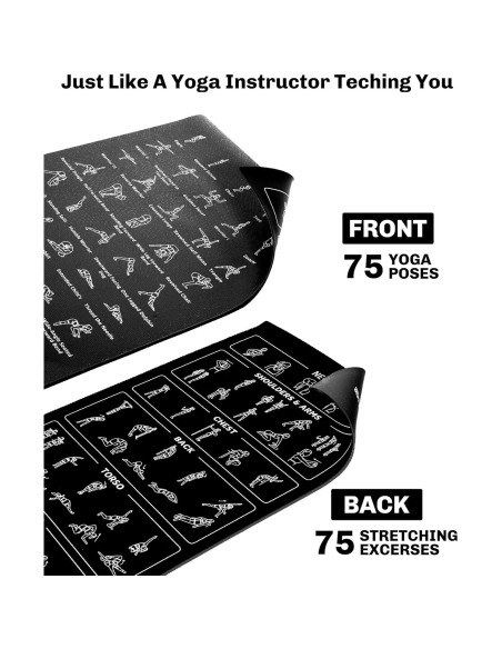 Tapete de Yoga Instructivo CIGOCIVI Antideslizante 173x61cm