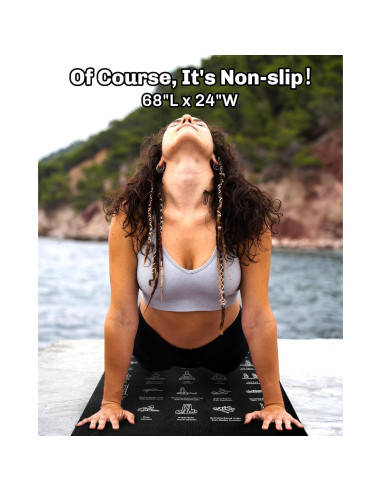 Tapete de Yoga Instructivo CIGOCIVI Antideslizante 173x61cm