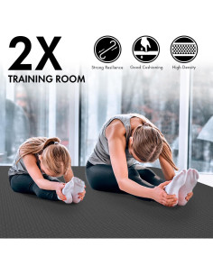 Esterilla de Yoga FrenzyBird 1.83m x 1.22m TPE Antideslizante 2