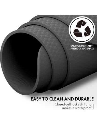 Esterilla de Yoga FrenzyBird 1.83m x 1.22m TPE Antideslizante