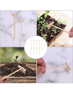 DOITOOL Mini Rastrillo de Jardín Zen 10 Piezas Decoración Feng Shui 2