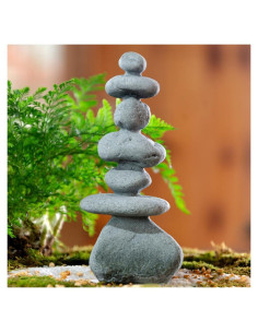 Estatuas de Rocas Zen Apiladas FADECOR - 7 Piedras Naturales