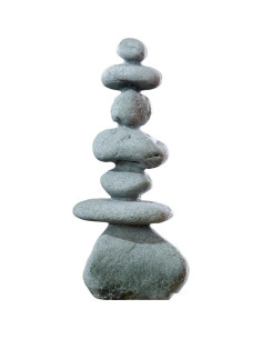 Estatuas de Rocas Zen Apiladas FADECOR - 7 Piedras Naturales 2