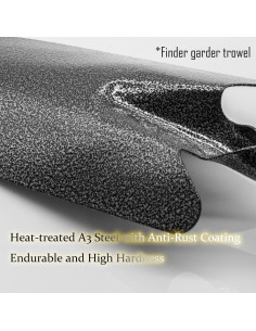 Rastrillo de Mano Finder de Acero A3 29cm 5 Púas Antioxidante 2