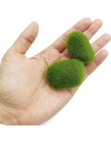 Rocas de Musgo Artificial RONYOUNG 40 Piezas Decorativas