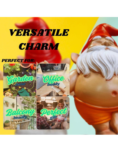 Estatua de Gnomo de Yoga VYXARA - Meditación en Pose de Árbol