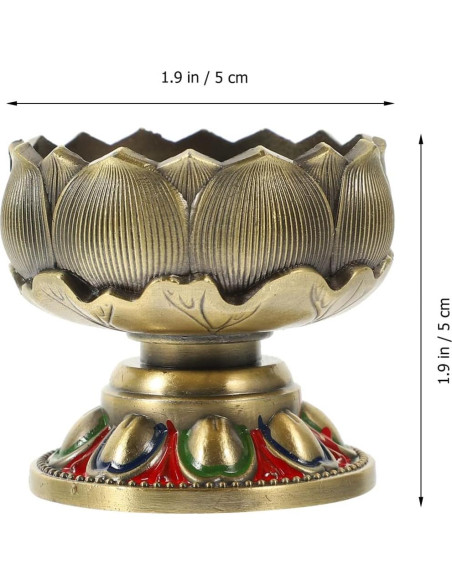 Soporte de Vela de Loto Vaguelly Decorativo de Zinc 5cm Soporte de Vela de Loto Vaguelly Decorativo de Zinc 5cm