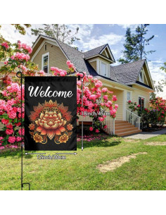 Bandera de Jardín Doble Cara Keluki 30x45 cm Meditación Zen 2