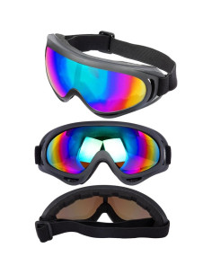 Gafas de esquí LJDJ - Paquete de 4 lentes coloridos 2