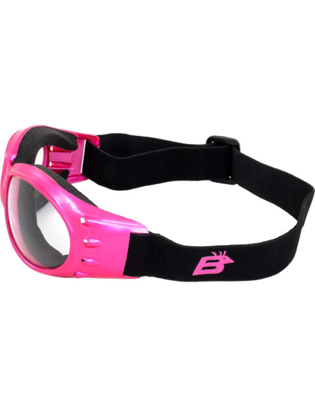 Gafas de Moto Birdz Eyewear Eagle Rosa con 2 Lentes