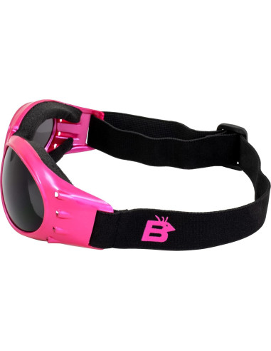 Gafas de Moto Birdz Eyewear Eagle Rosa con 2 Lentes