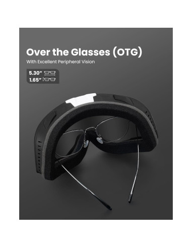 Gafas de Moto OutdoorMaster Tern - Lentes HD Anti-vaho