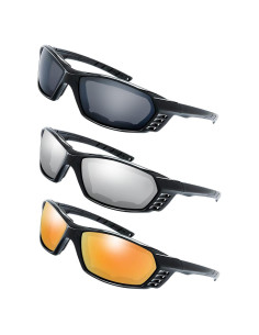 Gafas de Motocicleta The Fresh con Lentes UV400 - 3 Pares