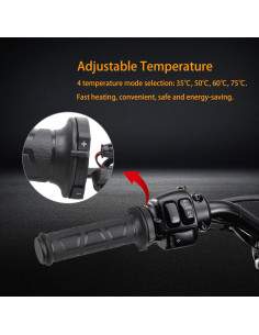 Agarraderas Calefaccion NTHREEAUTO 7/8" 12V Ajustables 2