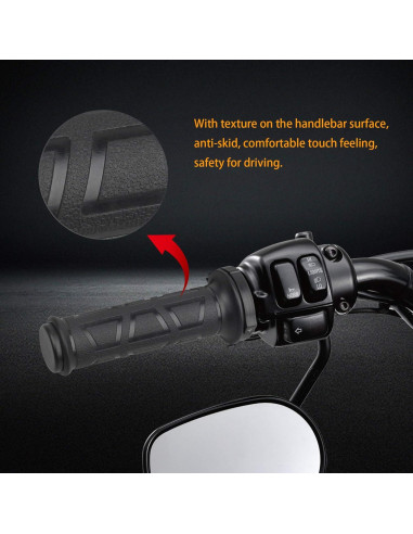 Agarraderas Calefaccion NTHREEAUTO 7/8" 12V Ajustables