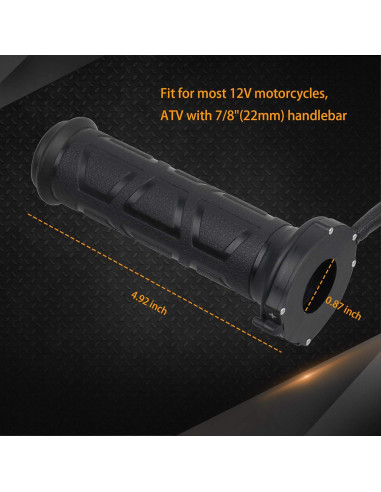 Agarraderas Calefaccion NTHREEAUTO 7/8" 12V Ajustables