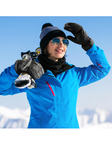 Guantes de Esquí Pleneal Unisex Impermeables Térmicos 0.2kg