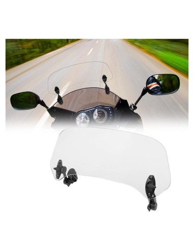 Extensión de Parabrisas Ajustable Motoparty para Motocicleta - Universal Clip-on