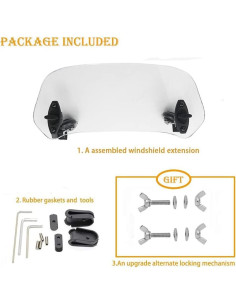 Extensión de Parabrisas Motoparty Universal Ajustable para Moto 2