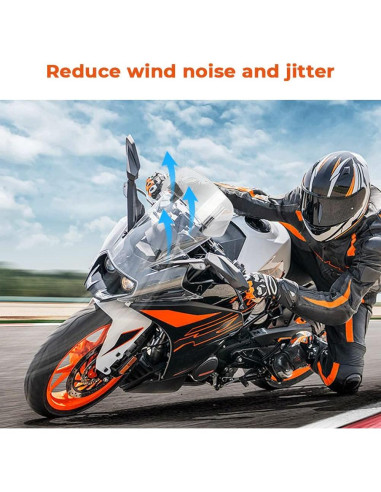 Extensión de Parabrisas Motoparty Universal Clip-On 31.4x14.4cm