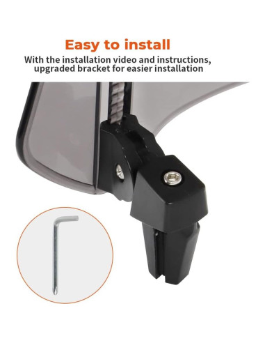 Extensión de Parabrisas Motoparty Universal Clip-On 31.4x14.4cm