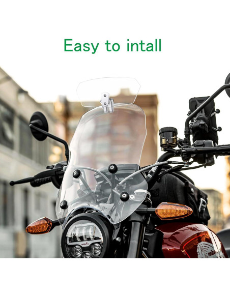 Deflector de Viento Ajustable AUTTGINN AT021 para Motocicleta