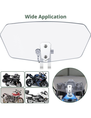 Deflector de Viento Ajustable AUTTGINN AT021 para Motocicleta