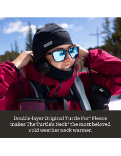 Calentador de Cuello Turtle Fur Original - Forro Polar Negro 2