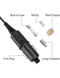 Cable de Conexión 1.5m DEWBU para Chaquetas Calefaccionadas 12V 2