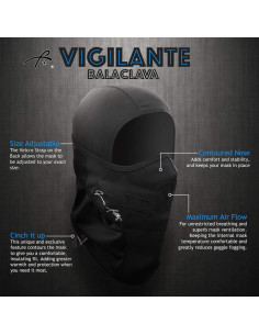 Máscara Balaclava Grace Folly para Esquí y Snowboard - Gris 2