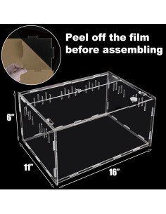 Terrario de Reptiles Winemana 40.64x27.94x15.24 cm Acrílico 2