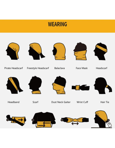 Cubierta Facial UV Gaiter 4 PCS Máscara Multifuncional