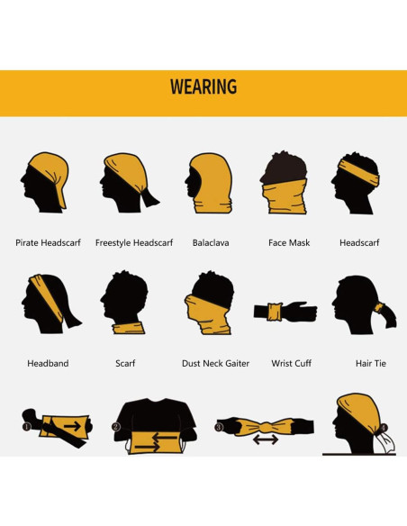 Cubierta Facial UV Gaiter 4 PCS Máscara Multifuncional