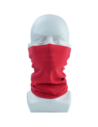 Calentador de Cuello Sheverch Doble Capa Unisex Rojo