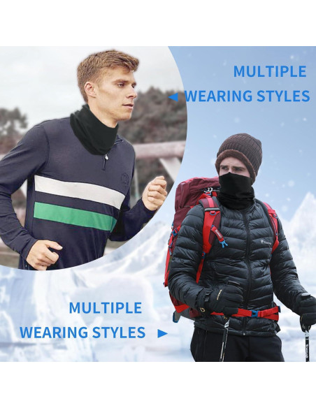 Calentador de Cuello Sheverch Doble Capa Unisex Rojo Calentador de Cuello Sheverch Doble Capa Unisex Rojo