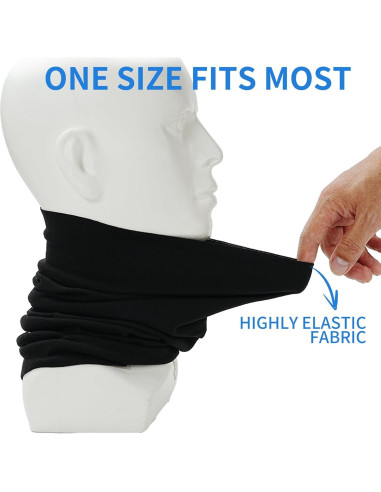 Calentador de Cuello Sheverch Doble Capa Unisex Rojo