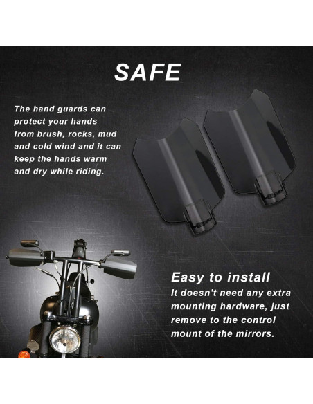Guardas de Manos StarknightMT para Motocicleta Harley 2014-2022