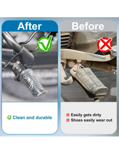 Cubiertas de Cambiador de Motocicleta Gosknor - 2 Piezas Transparentes