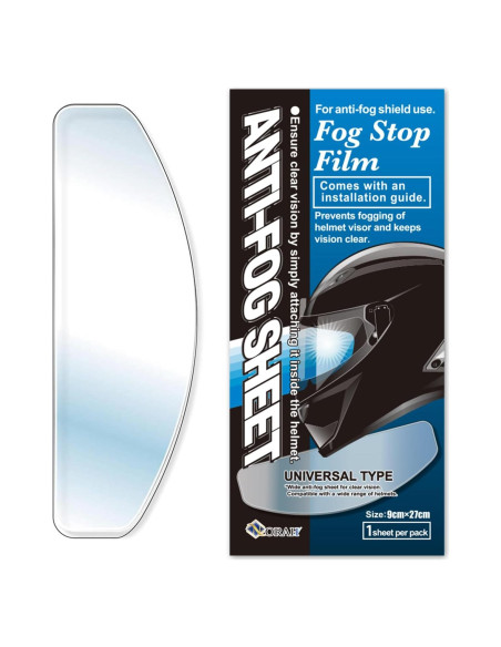 Inserto Visera Ancha Anti-Niebla NORAH para Casco - UV