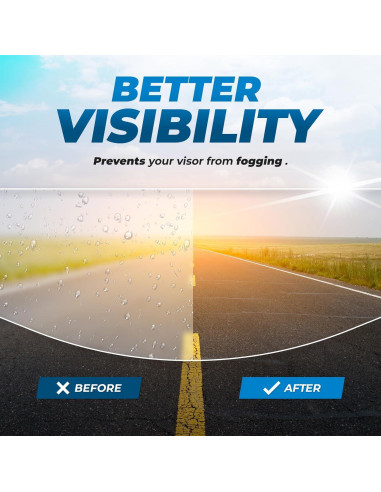 Inserto Visera Ancha Anti-Niebla NORAH para Casco - UV