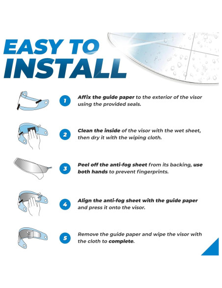 Inserto Visera Ancha Anti-Niebla NORAH para Casco - UV