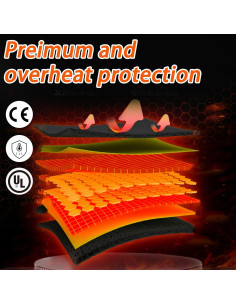 Funda de Asiento Calentada Teomi Cojín 0.56 kg 2 Temperaturas 2