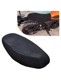 Cubierta de Asiento de Motocicleta Shakas Negra 61x94 cm